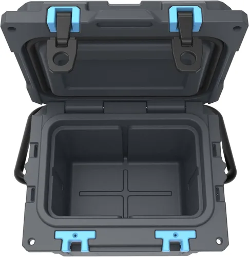 Miniatura 2 de Cubix Outdoors, Enfriador personal rotomoldeado QuadraX 10QT, hielera dura aislante portátil, retención de frío de 3 días, portaviandas Gris granito