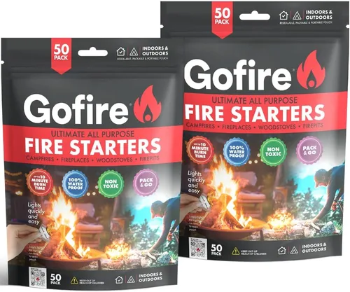 Miniatura 10 de GOFIRE Iniciador de fuego de viaje para acampar, senderismo, mochilero Usos: Parrilla, fogata, chimenea, estufa de leña Todo propósito