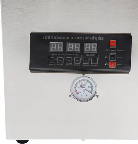 Miniatura 4 de Sellador al vacío de cámara de 110 V, máquina de envasado al vacío de acero inoxidable, potente sistema de sellado de 360 W, sellador de máquina