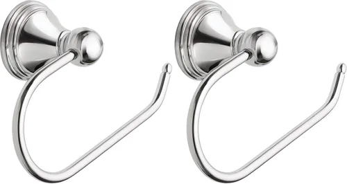Miniatura 13 de Colección Moen Preston Soporte para Papel Higiénico de Un Solo Poste Níquel Cepillado Resistente a Manchas, Soporte para Rollo de Papel Higiénico