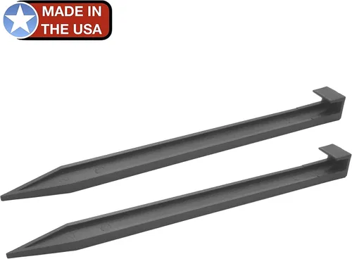 Miniatura 2 de Estacas de plástico de nailon para anclaje de bordes de paisaje, hechas en Estados Unidos, 10 pulgadas de longitud, se adapta a la mayoría