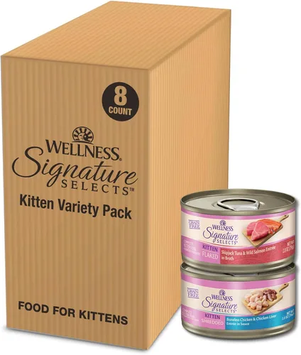 Miniatura 14 de Wellness CORE Signature Selects - Alimento húmedo para gatos adultos, natural, rico en proteínas, sin granos, 2.8 onzas, paquete de 8