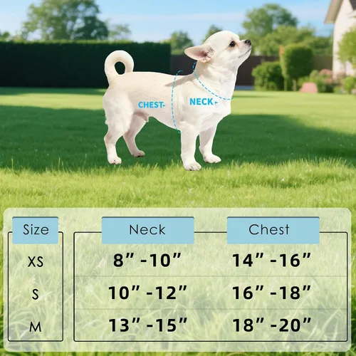 Miniatura 2 de Mile High Life Arnés para perro, chaleco floral de malla de aire para perros y gatos pequeños de 20 libras, fácil de poner, cierre fácil ajustable