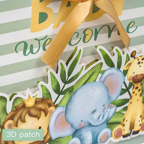 Miniatura 19 de Loveinside Bolsa de regalo de koala gris bebé con papel de seda y tarjeta de felicitación para baby shower, nuevos padres y más, 16 x 6 x 12
