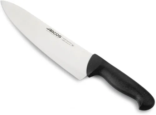 Arcos Cuchillo de chef de acero inoxidable nitrum de 10 pulgadas y hoja de 9.843 in. Cuchillo de cocina profesional multiusos. Mango ergonómico de