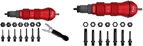 Kit de adaptador de tuerca de remache para taladro ADN14 de Astro Pneumatic Tool y kit de adaptador de tuerca de remache ADN38 XL - Capacidad de 3/8"