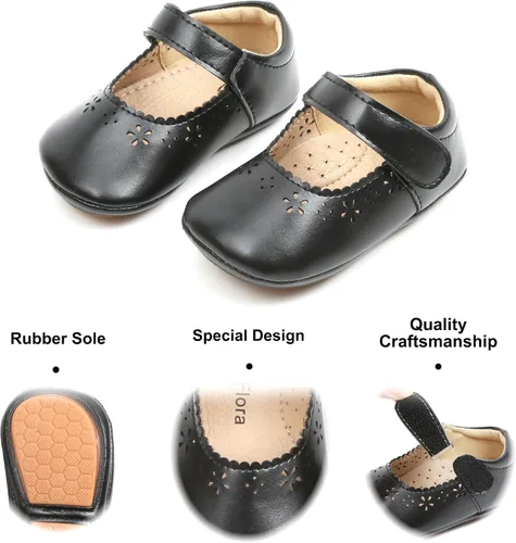 Miniatura 239 de Felix & Flora Zapatos de bebé de suela suave - Zapatos de bebé para caminar, mocasines, suela de goma, zapatos de cuna