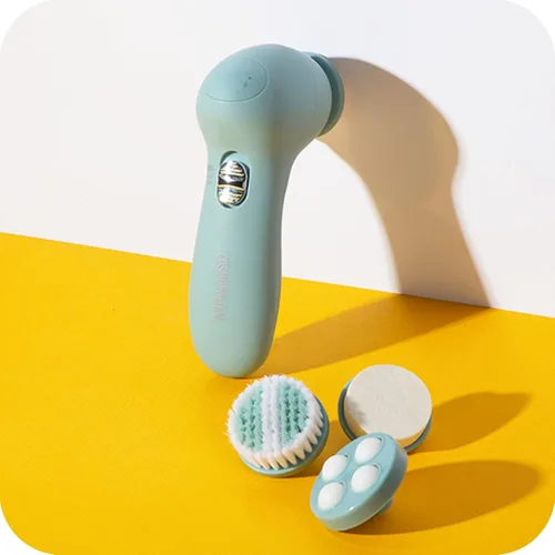Miniatura 2 de Cosmopolitan Cepillo eléctrico de limpieza facial, limpiador de poros facial suave, cepillo giratorio y máquina de pulido Derma, limpiador facial