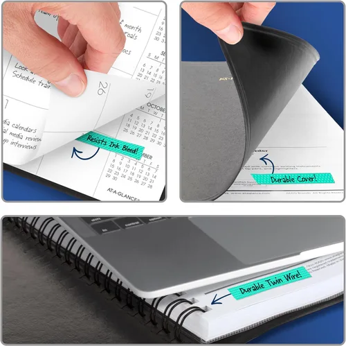 Miniatura 6 de AT-A-GLANCE Planificador 2026-2027 - Calendario académico mensual de 18 meses de julio a diciembre, 7 x 8-3/4 pulgadas, negro (7012705)