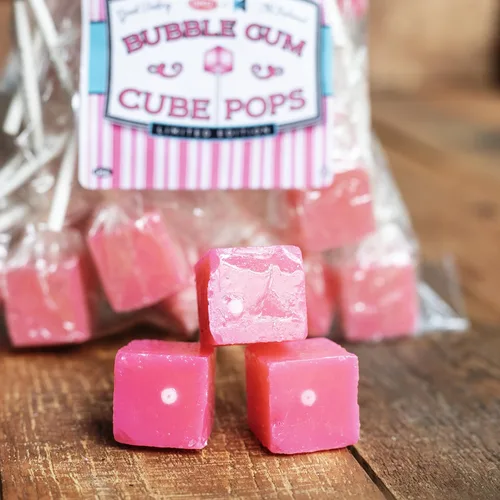 Miniatura 7 de Chupetas de Caramelo Duro en Cubo: Paquete de Chupetas con Sabor Envueltas Individualmente por Espeez - Paletas Cuadradas de Fiesta Estilo Antiguo