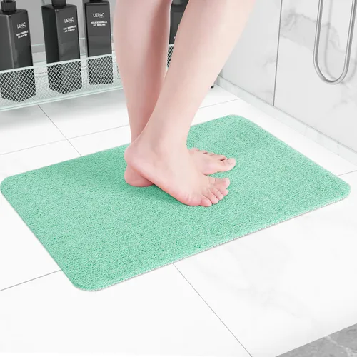 Miniatura 49 de Hargiis - Tapete antideslizante de secado rápido para bañera, piso, baño, ducha, cocina, hogar, hotel (color blanco, 24 x 24 pulgadas)