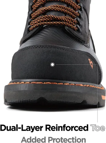 Miniatura 5 de SUREWAY Botas de trabajo GoodyearWelt resistentes al agua para hombre, 6 pulgadas, suaves, compuestas, resistentes al aceite/antideslizante, suela