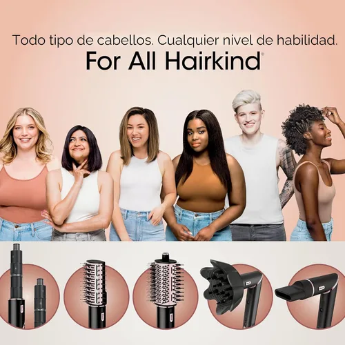 Miniatura 14 de Secador de Pelo Shark Sistema de Estilo FlexStyle Cepillo Secador de Pelo Portátil y Potente Rizador de Pelo y Voluminizador Incluye 6