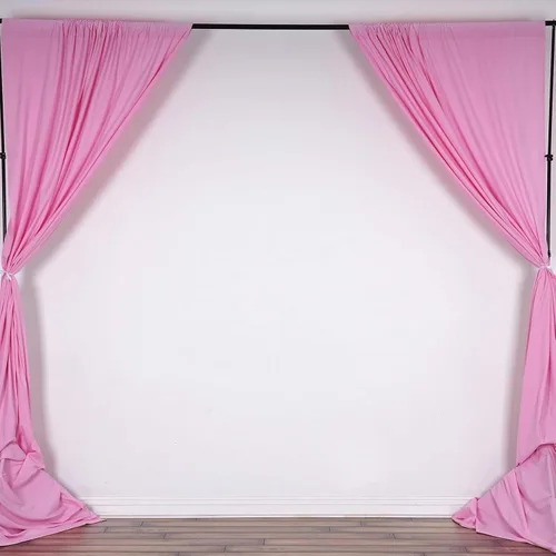 Miniatura 10 de Efavormart - Paquete de 2 cortinas de fondo ignífugo de amatista violeta de 10 x 10 pies, resistentes y sin arrugas, para eventos teatrales y galas