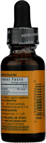 Miniatura 3 de Herb Pharm Certificado Orgánico Sin Alcohol Raíz de Valeriana Glycerita para un sueño reparador - 1 onza, GLDAND01, 1 Ounce, 1, 1