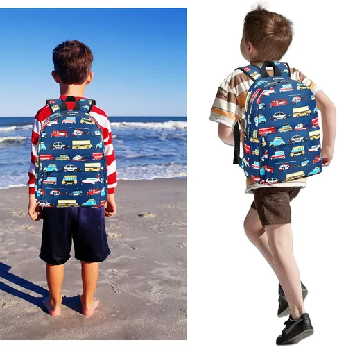Miniatura 2 de CAMTOP - Conjunto de mochila y lonchera con estampados divertidos para niños de preescolar y primaria