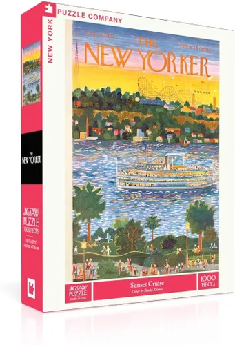 Miniatura 7 de New York Puzzle Company - New Yorker Beachgoing - Rompecabezas de 1000 piezas