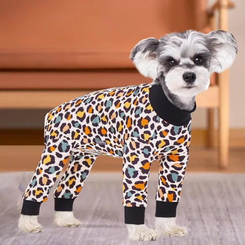 Miniatura 3 de Traje de Recuperación Rayado para Perros, Mono para Cachorros Después de la Cirugía para Perros Machos y Hembras, Pijama de Manga Larga para Perros