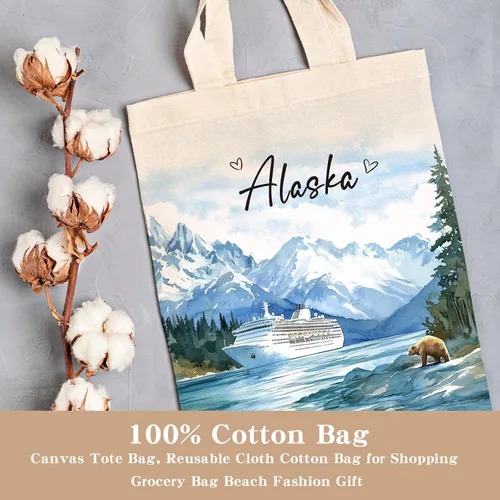 Miniatura 4 de Bolsa de Lona VeloKomo para Regalo - Divertidas Bolsas de Tela Reutilizables Vintage para Mujeres Amantes de las Compras y la Lectura
