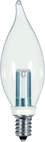 Miniatura 29 de Satco S9176 LED T6 Frost 2700K Bombilla base de candelabro, 0.8W