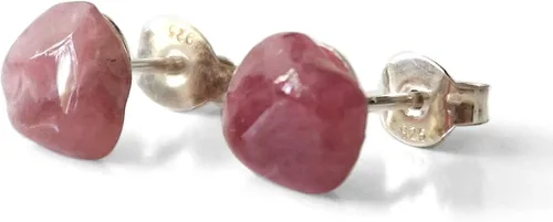 Miniatura 18 de Pendientes de tuerca de cristal de piedra natal aleternativa para mujer y hombre