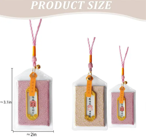 Miniatura 3 de 2 piezas de omamori japonés para bendición amor/matrimonial/tradicional hecho a mano