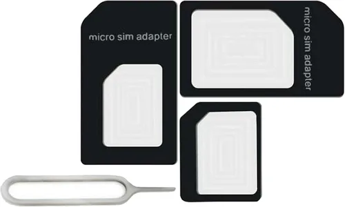 Miniatura 7 de Nuevo adaptador Nano y Micro Sim con aguja de pasador de expulsión - Paquete de 10