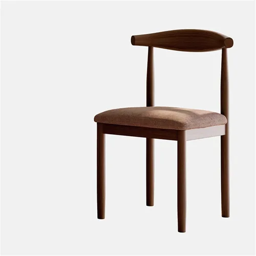 Miniatura 6 de Silla de comedor moderna para sala de maquillaje, sillón retro, silla de cocina de madera para el hogar, sala de estar, restaurante, silla