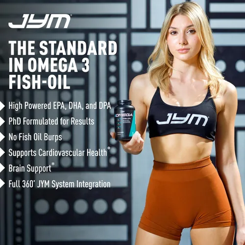 Miniatura 4 de JYM Supplement Science Aceite de Pescado Omega JYM 2800mg, Omega 3 de Alta Potencia, EPA, DHA, DPA para Soporte del Cerebro, Corazón