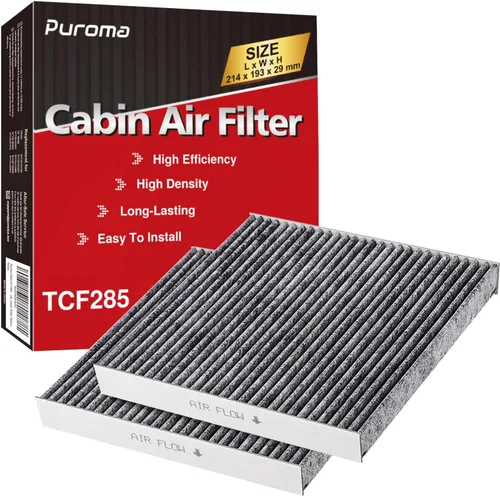 Miniatura 8 de Puroma Filtro de aire de cabina con carbón activado, compatible con CP285, CF10285, Toyota Camry, RAV4, Highlander, Corolla, Sienna, Tundra, Prius