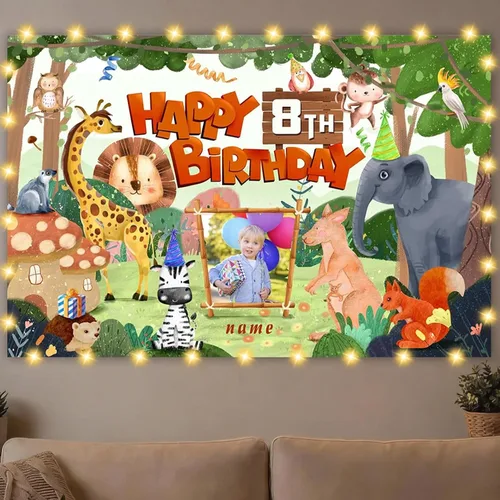 Miniatura 18 de Dicodes Decoraciones de cumpleaños de unicornio personalizadas para niñas, pancarta de cumpleaños de unicornio, decoración de cumpleaños de princesa