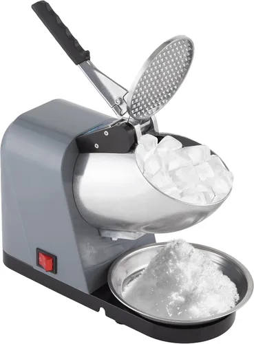 Miniatura 10 de Máquina de cono de nieve - Afeitadora de hielo con potente motor de 170 W - Máquina de hielo triturado para encimera fácil de usar por Great Azul