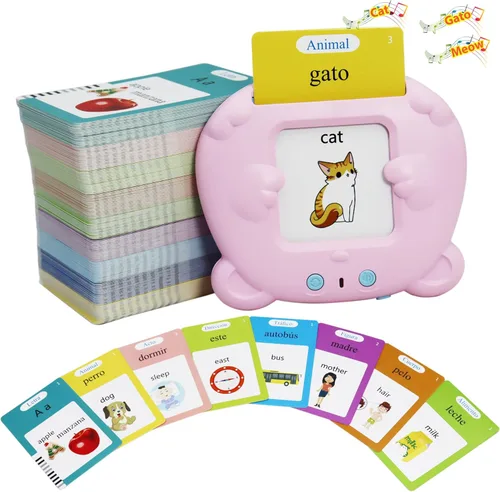 Miniatura 13 de MAYAPHILOS - Tarjetas didácticas del alfabeto con sonido para niños de 3-8 años, 510 palabras, juguete educativo interactivo Montessori, regalos