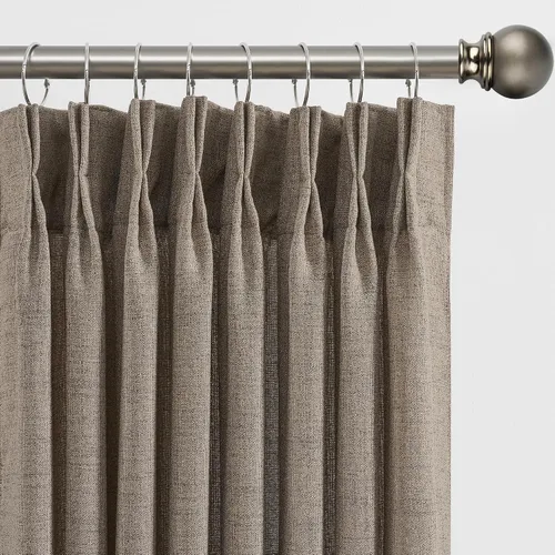 Miniatura 18 de RAIN CITY - Juego de 2 cortinas de 45 pulgadas de largo con plisado con pellizco, cortinas semitraslúcidas para dormitorio, cuarto de bebé