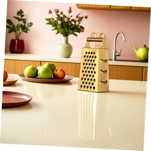 Miniatura 9 de Rallador de acero inoxidable resistente para queso y verduras, versátil rebanador de cuatro caras para papas, jengibre y más herramienta de cocina
