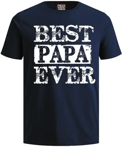 Miniatura 2 de fresh tees Camiseta con texto en inglés Best Papa Ever Camiseta para el Día del Padre Regalos divertidos para marido, papá y abuelo