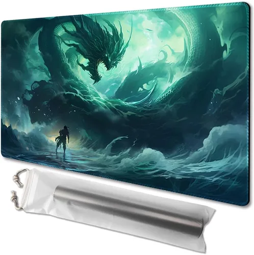 Miniatura 27 de MTG - Tapete de juego de tamaño 24 x 14 pulgadas, impresión antideslizante, ideal para entusiastas de los juegos de cartas, tapete de juego TCG