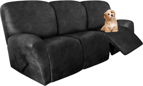 Miniatura 50 de molasofa Fundas de cuero para sillas reclinables, fundas para sillas reclinables grandes para silla reclinable, 4 piezas, fundas lavables que se