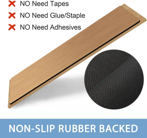 Miniatura 6 de GOYLSER - Alfombra antideslizante para peldaños de goma, juego de 15, almohadillas para escalones de 30 x 8 pulgadas para escalones de madera