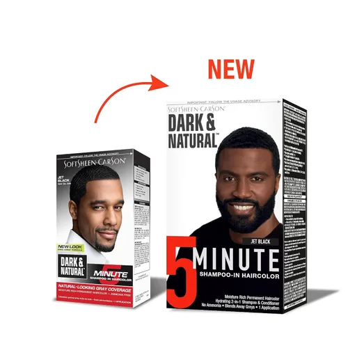 Miniatura 2 de SoftSheen-Carson Dark & Natural Champú-Tinte para el Cabello de 5 Minutos, Negro Azabache