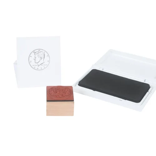 Miniatura 5 de READY 2 LEARN Sellos de monedas – Cabezas – Juego de 5 – Sellos de madera para monedas, matemáticas y actividades de bricolaje – Uso para tarjetas