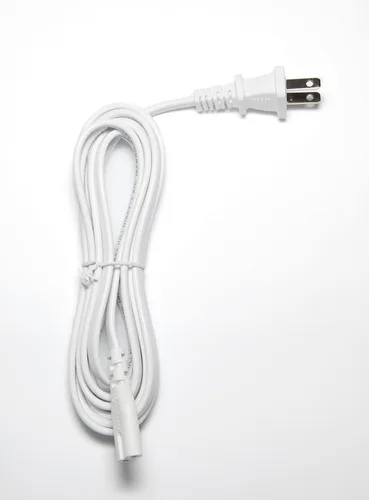 Miniatura 2 de OMNIHIL - Cable de alimentación de CA blanco de 8 pies de largo compatible con cargador inteligente EBL 906 compatible con baterías recargables AA