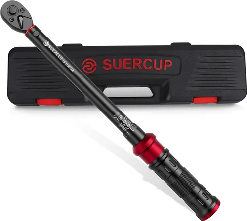 Miniatura 9 de SUERCUP Llave dinamométrica de clic de 1 pulgada, 200-1300 pies-libra/271-1761.5Nm, llave dinamométrica de clic de doble dirección de 48 dientes