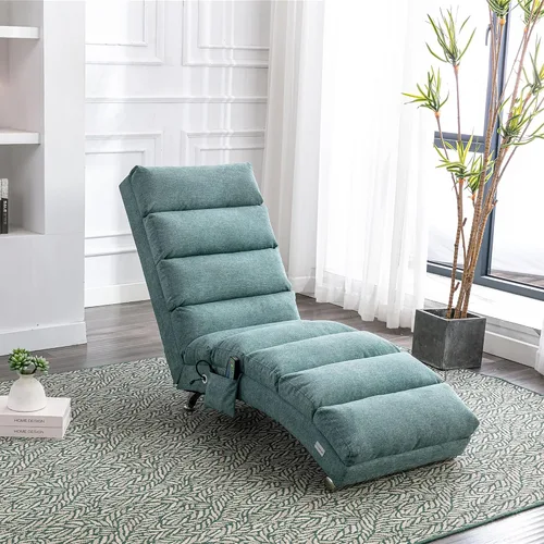 Miniatura 13 de Chaise Lounge - Silla de lino para interiores, silla reclinable eléctrica tapizada, moderna para dormir, sofá, tumbona para dormitorio, sala