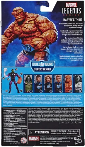 Miniatura 7 de Marvel Legends Series Fantastic Four - Figura de acción coleccionable de 6 pulgadas de Marvel's Thing, diseño premium, 1 accesorio, 2 piezas