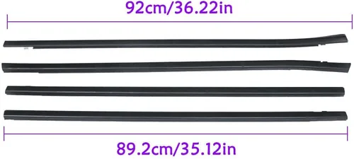 Miniatura 7 de 4 tiras de sellado para puerta 72450-TEA-T01 compatibles con Honda Civic Sedan 2016-2021, sustituye a # 72410-TEA-T01, 72910-TEA-T01, 72950-TEA-T01