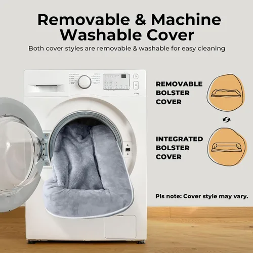 Miniatura 4 de Cama ortopédica impermeable para perros pequeños, cama para perros de tamaño mediano, cómoda cama para mascotas y gatos con lados, funda extraíble