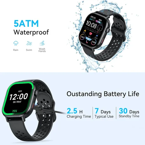 Miniatura 9 de Reloj inteligente para hombre, GPS, 2.06 pulgadas, HD, AMOLED, militar, multideporte, rastreador de fitness con llamada Bluetooth, brújula