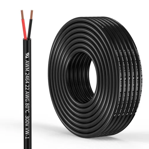 Miniatura 13 de Cable eléctrico de calibre 14, 3 conductores, cable de cobre sin oxígeno, cable flexible de bajo voltaje de 100 pies/30.5 m para tiras LED, lámparas