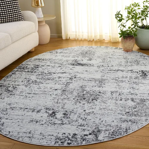 Miniatura 24 de SAFAVIEH Amelia Collection ALA700A - Alfombra decorativa de 2'2" x 4', diseño moderno abstracto, color marfil y azul, no desprende pelusa y de fácil